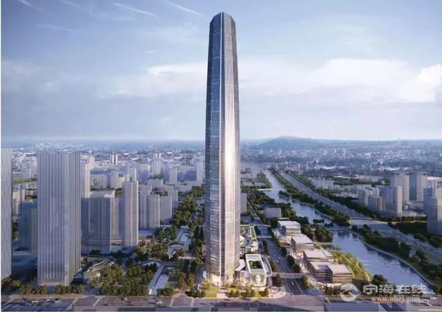 宁波新地标——450米高的恒大城市之光