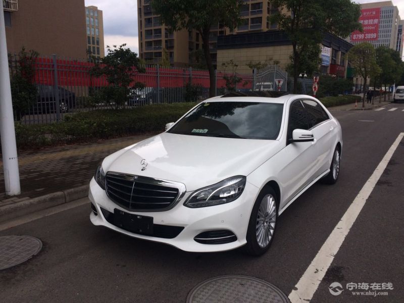 奔驰e200豪华型 白色 货真价实,可按揭可分期