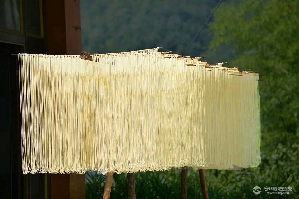 晒面,宁海乡村一道亮丽的风景线