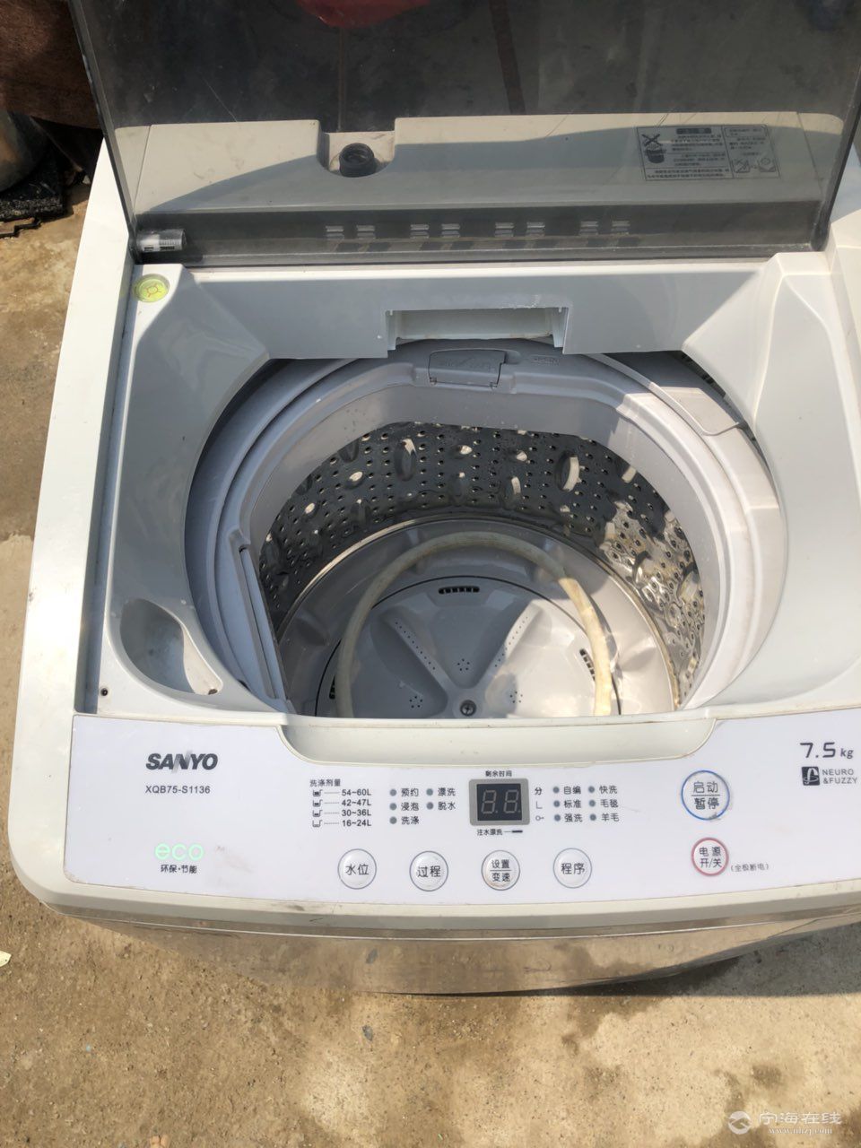 三洋全自动洗衣机75公斤350自提