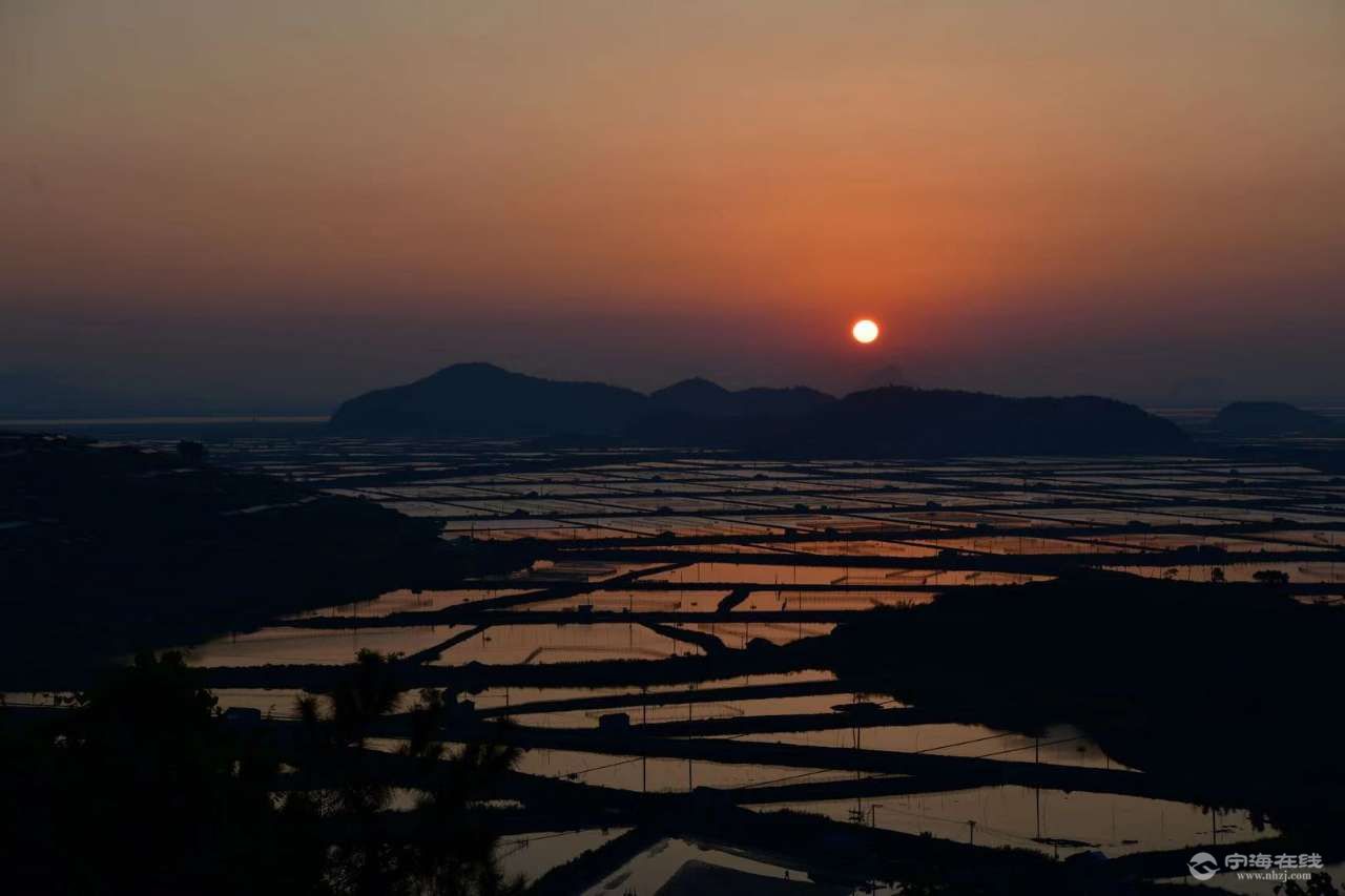 王干山日出沧海桑田