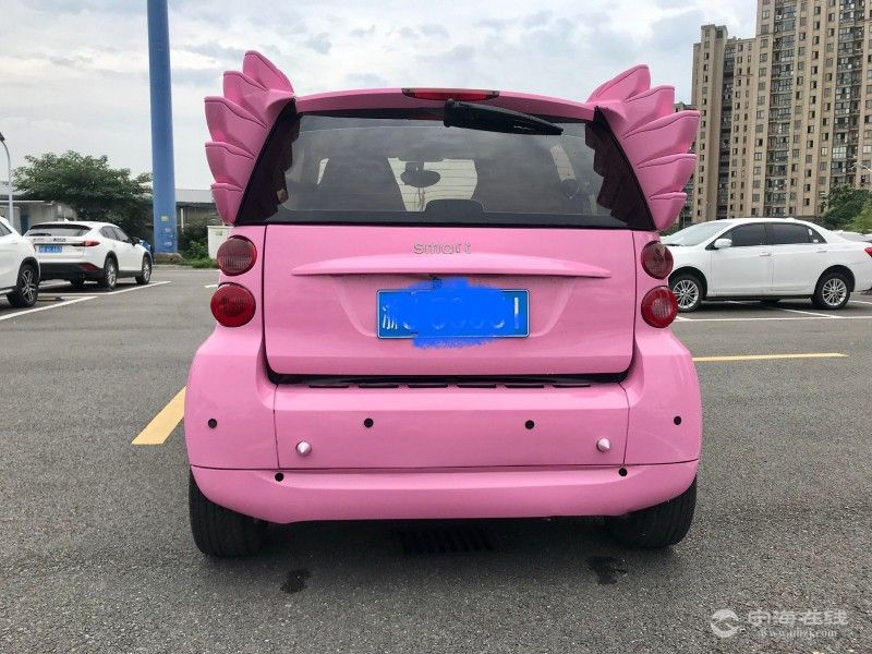 奔驰smart粉色报价图片
